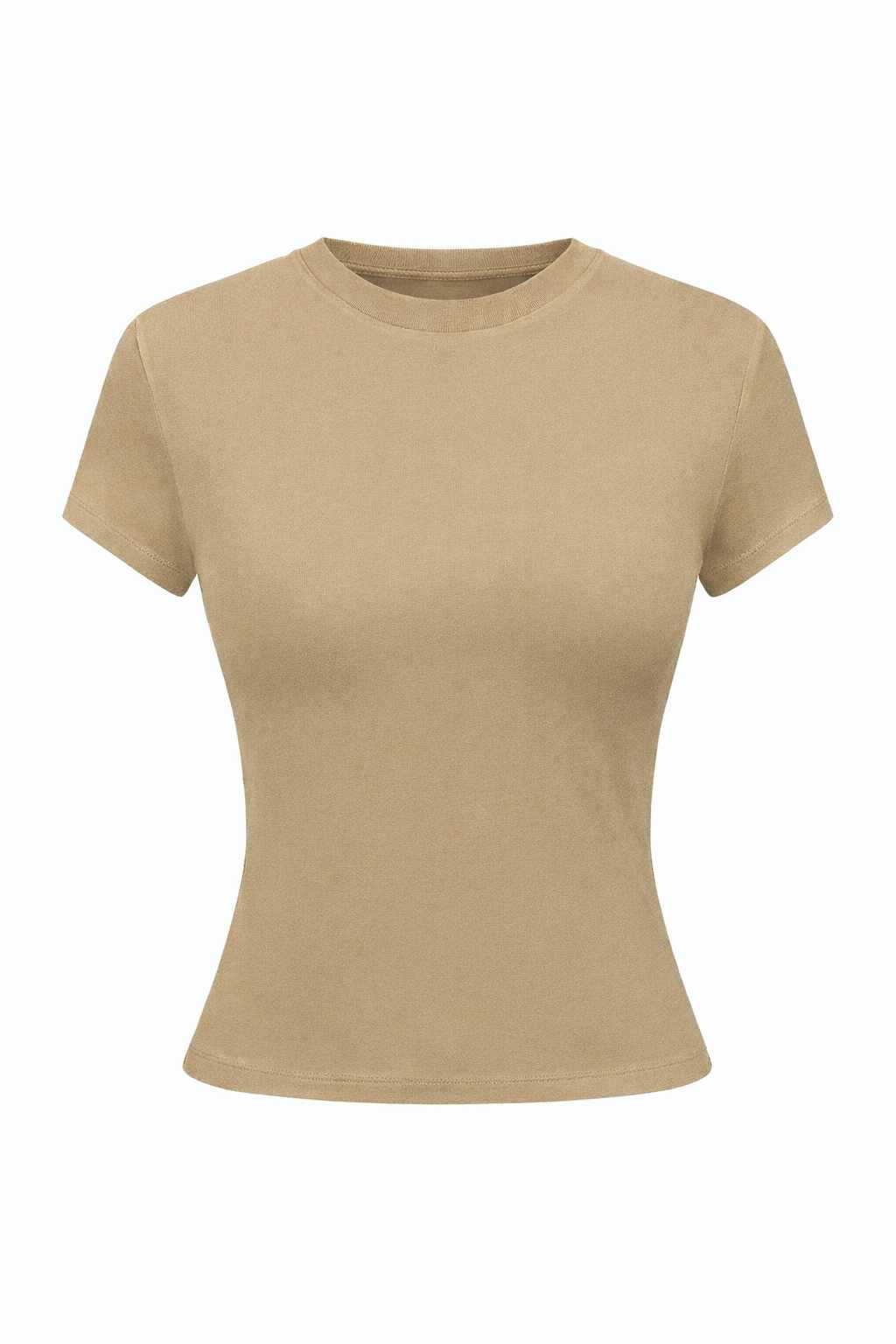 Moteriški kreminiai medvilniniai marškinėliai M dydis