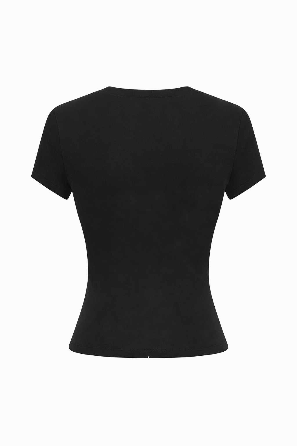 Moteriški juodi medvilniniai marškinėliai M dydis