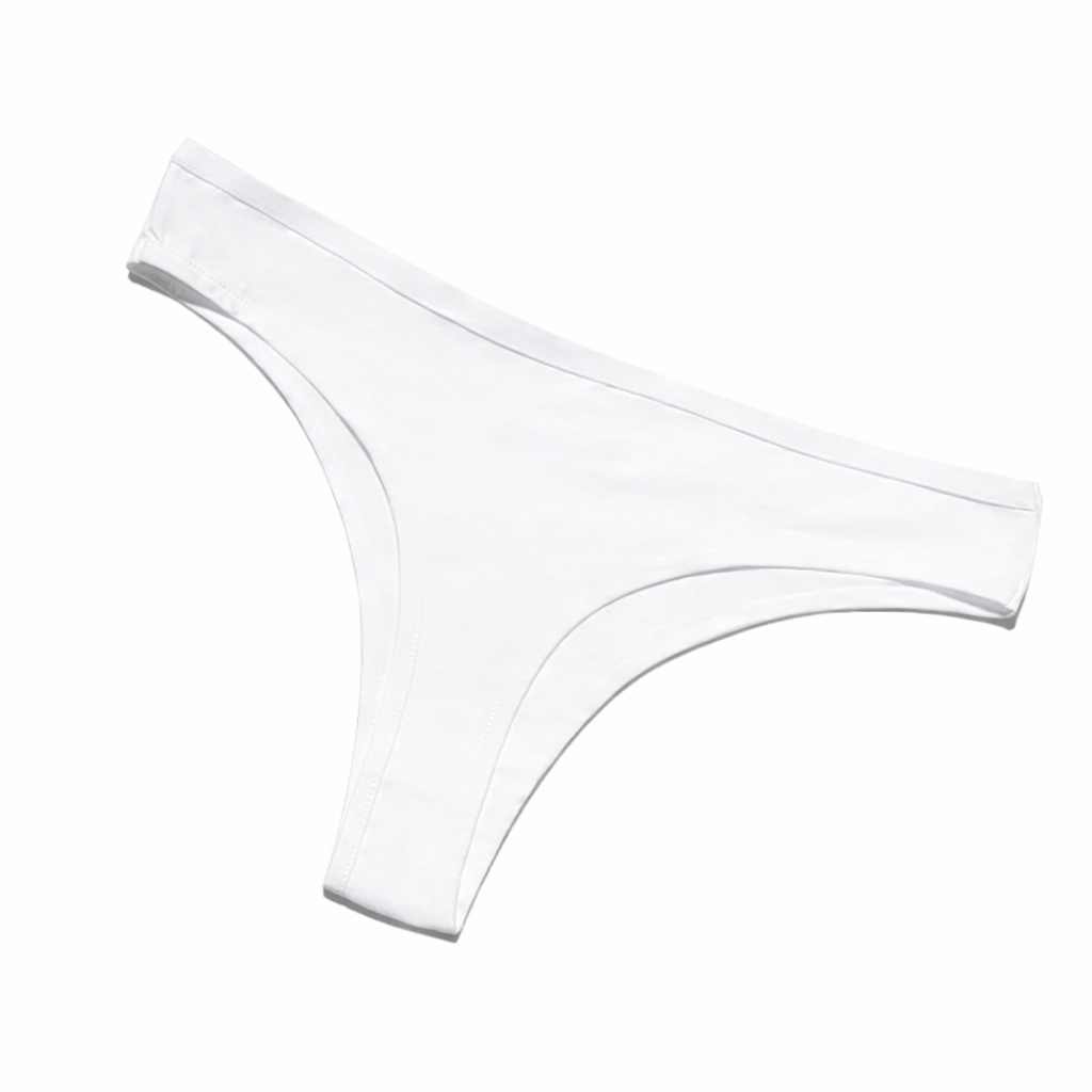 Moteriškos baltos medvilninės kelnaitės M dydis