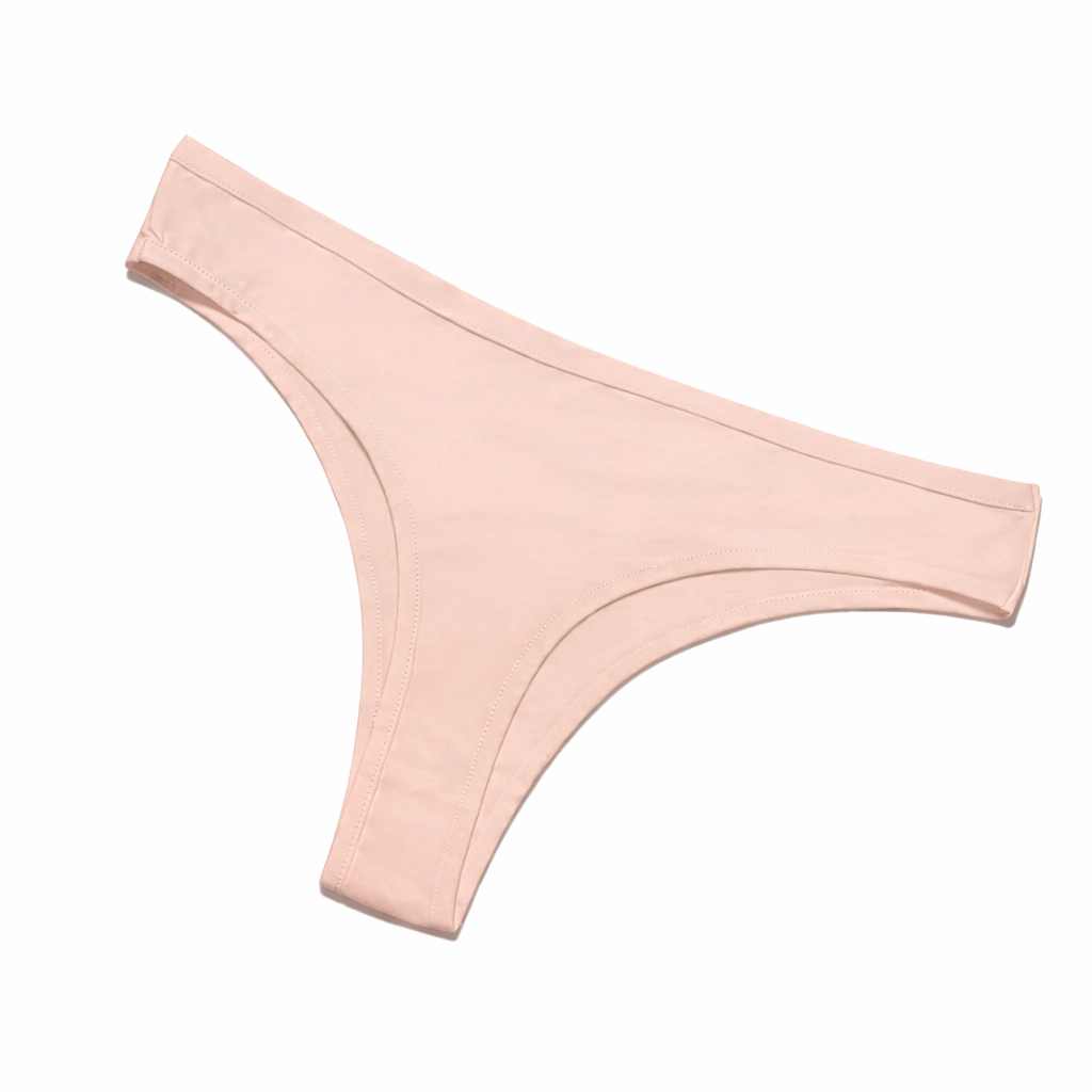 Moteriškos šviesiai smėlinės medvilninės kelnaitės M dydis